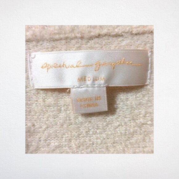 Spiritual Gangster Zip Up Sweater - Cream - Picture 4 of 5